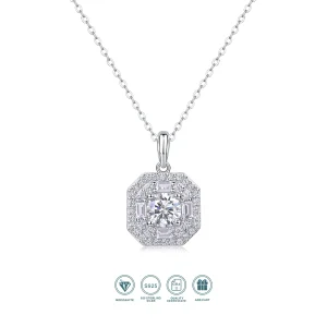 JIUZUAN Moissanite 1 Carat Pendant