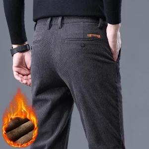 Men’s Corduroy – Winter Thermal Business Trousers